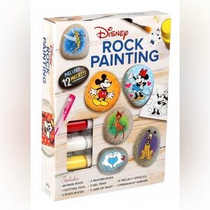 NIB! Disney Rock Painting Kit  w/ 12 Projects!